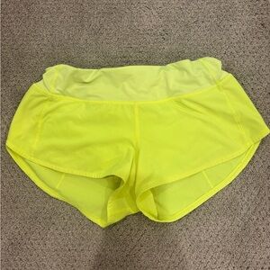 lululemon athletica Yellow Athletic Shorts